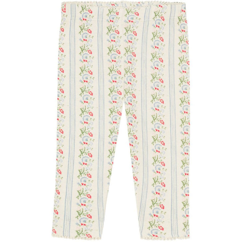 Flöss Leggings - Abigail - Soft White/Bright Blue