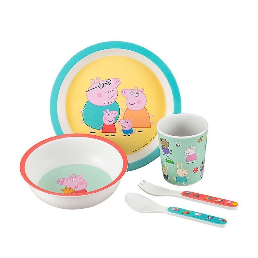 Petit Jour Paris Spisesæt - Melamin - 5 Dele - Gurli Gris