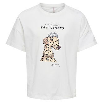 Kids Only T-shirt - KogBaria - Cloud Dancer/Spots