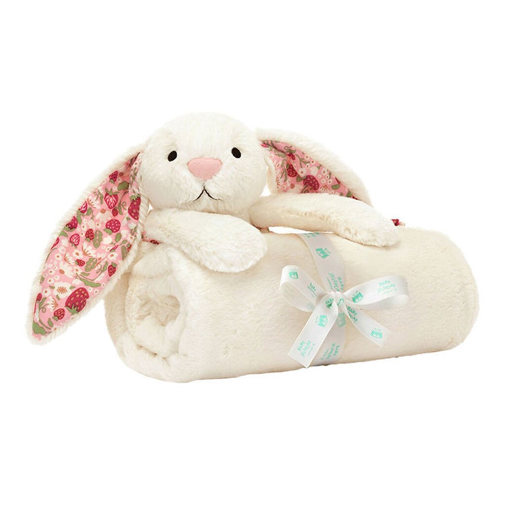 Jellycat Nussetæppe - 70x56 cm - Blossom Cream Bunny Berry