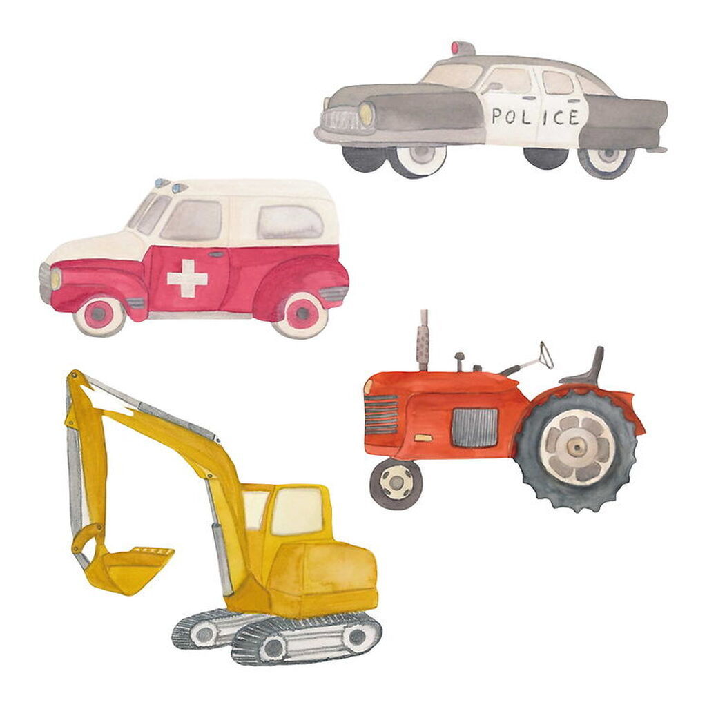 Thats Mine Wallstickers - Heroes on wheels - Multi