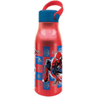 Spiderman Drikkedunk - Aluminum - 760 ml - Rød/Blå