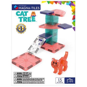 Magna-Tiles Magnetsæt - 13 Dele - Cat Tree + MicroMAGS