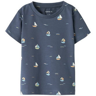 Name It T-shirt - NbmVroels - Vintage Indigo/Boat