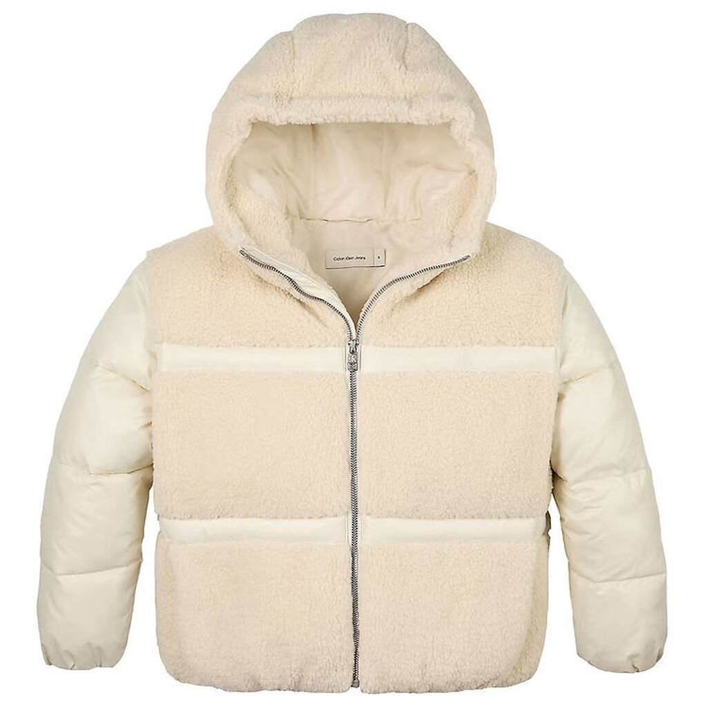 Calvin Klein Dynejakke m. Fleece - Whitecap Gray