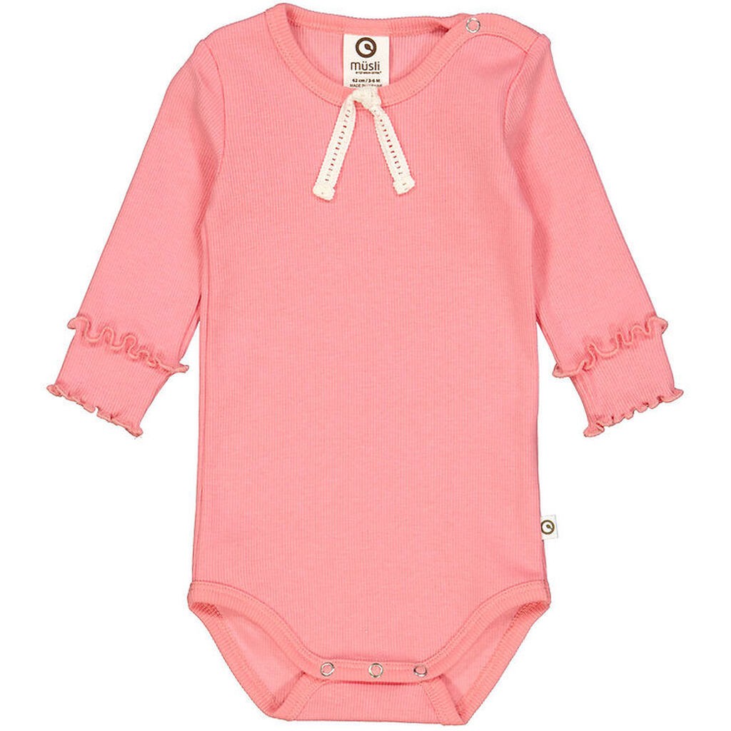 Müsli Body l/æ - Rib - Cozy Me - Bubblegum