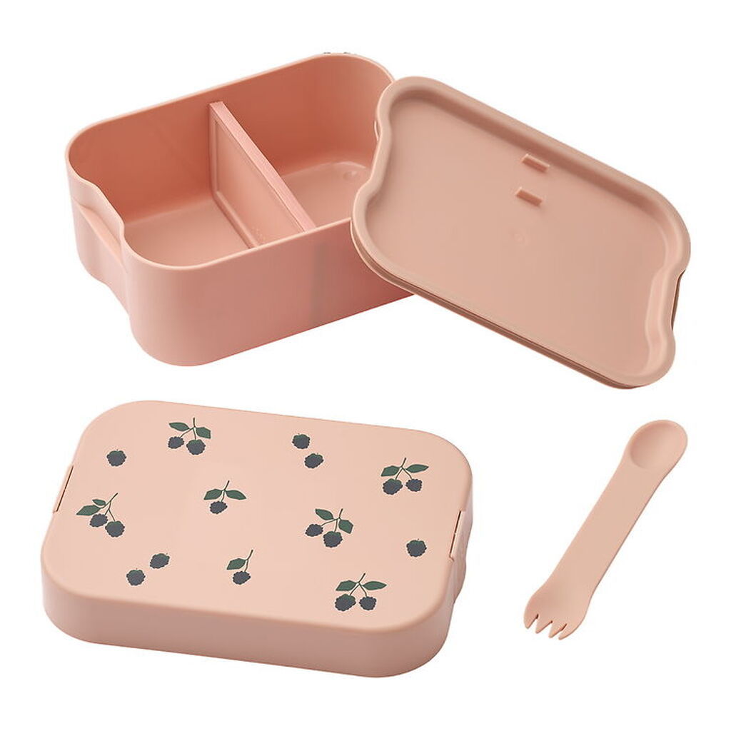 Liewood Madkasse m. Bestik - Kamil - Berry/Pale Tuscany