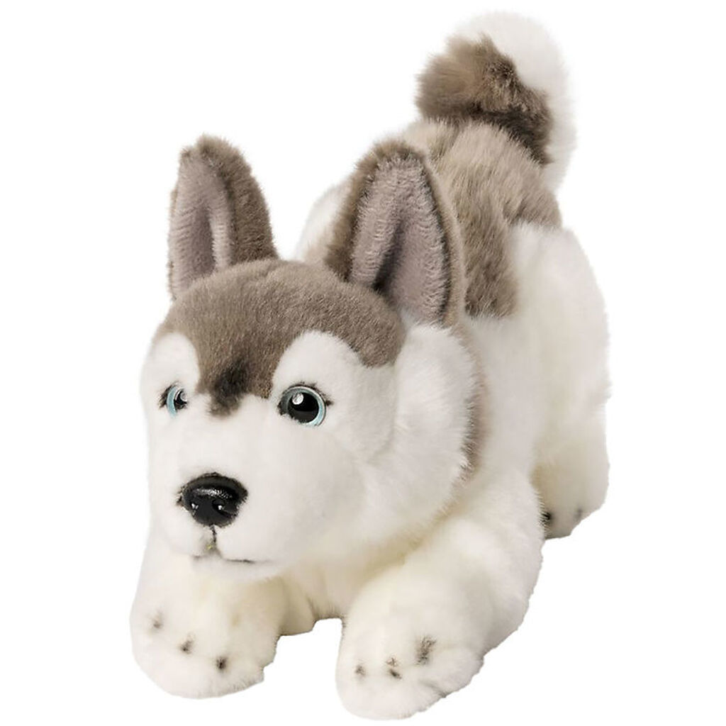Living Nature Bamse - 23x15 cm - Husky Legesyg Hvalp - Grå