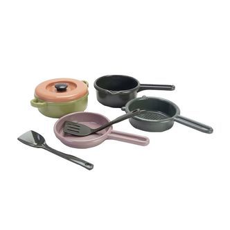 Dantoy Green Bean Køkkensæt - 7 Dele - Assorterede Jordfarver