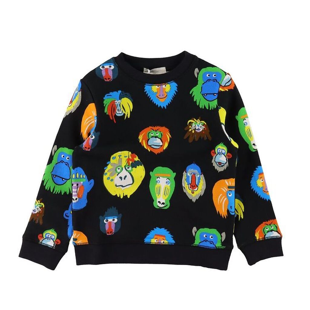 Stella McCartney Kids Sweatshirt - Sort m. Aber