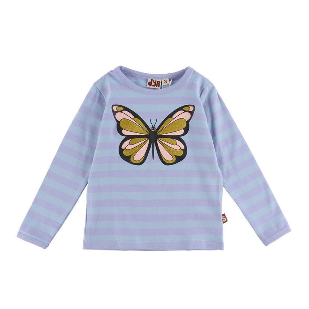 DYR-Cph Bluse - Dyrroar - Lila/Baby Blue Sommerfugl