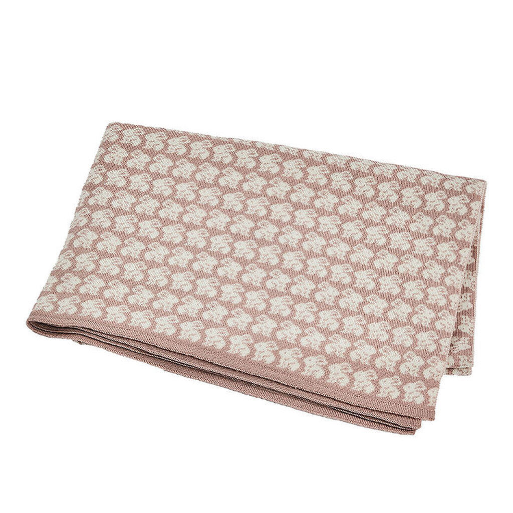 Smallstuff Babytæppe - Uld - 80x100 cm - Rabbits - Powder