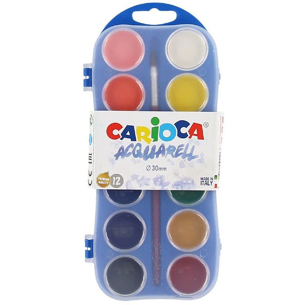 Carioca Akvarelmaling - 12 Farver