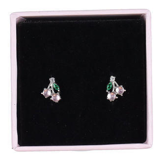 MillaVanilla Øreringe - Kirsebær - Sølv/Rosa