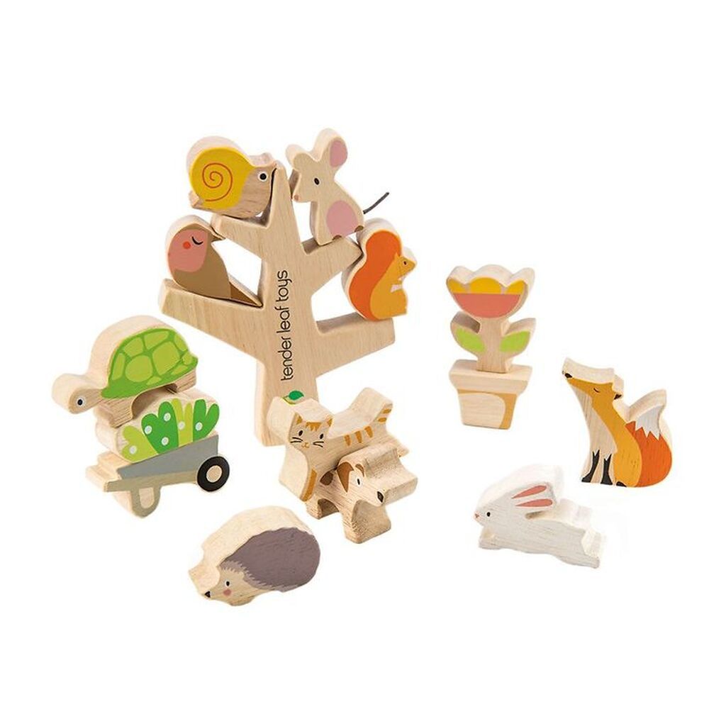 Tender Leaf Trælegetøj - Stabledyr - 16 Dele - Haven
