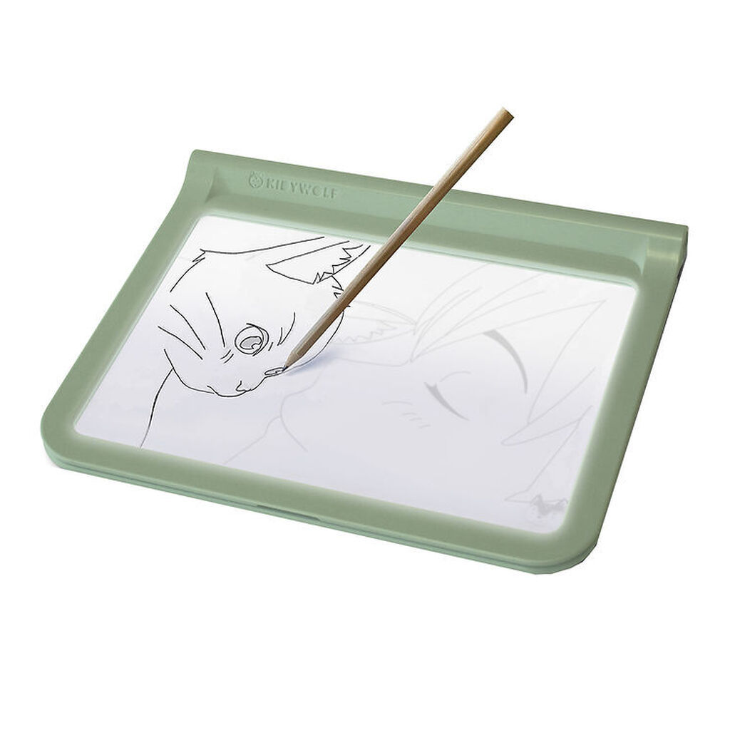 Kidywolf Tegnetavle m. Lys - KidyDraw-Pro - 2-i-1