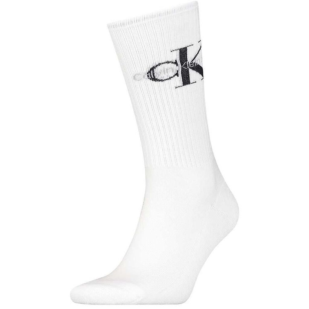 Calvin Klein Strømper - Rib - Hvid m. Logo