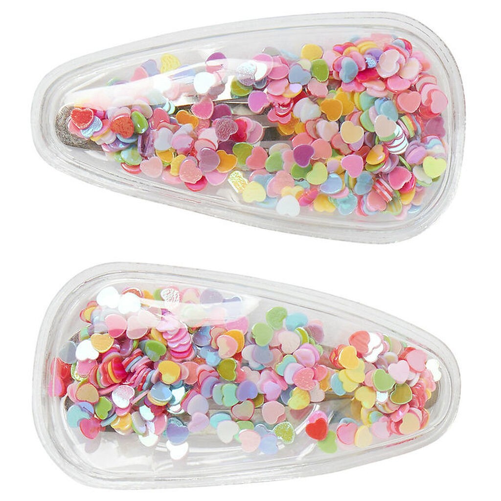 Name it Hårspænder - 2 Pak - NmfConfetti - Cameo Pink/MULTICOLOR