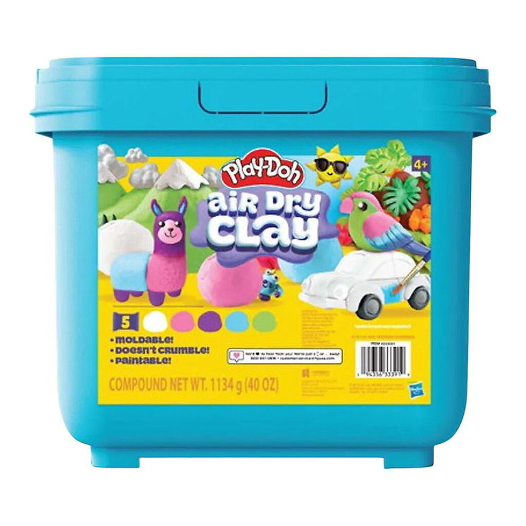 Play-Doh Modellervoks - Air Dry Clay - 5-pak - Color Tub