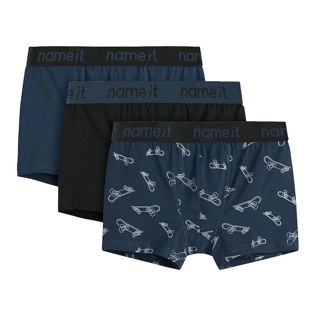 Name it Boxershorts - Noos - NkmBoxer - 3-pak - Titan/Sort