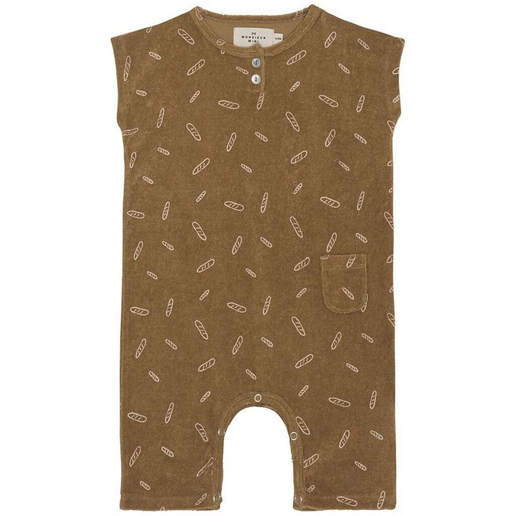 Monsieur Mini Sommerdragt - Terry - Bronze m. Baguettes