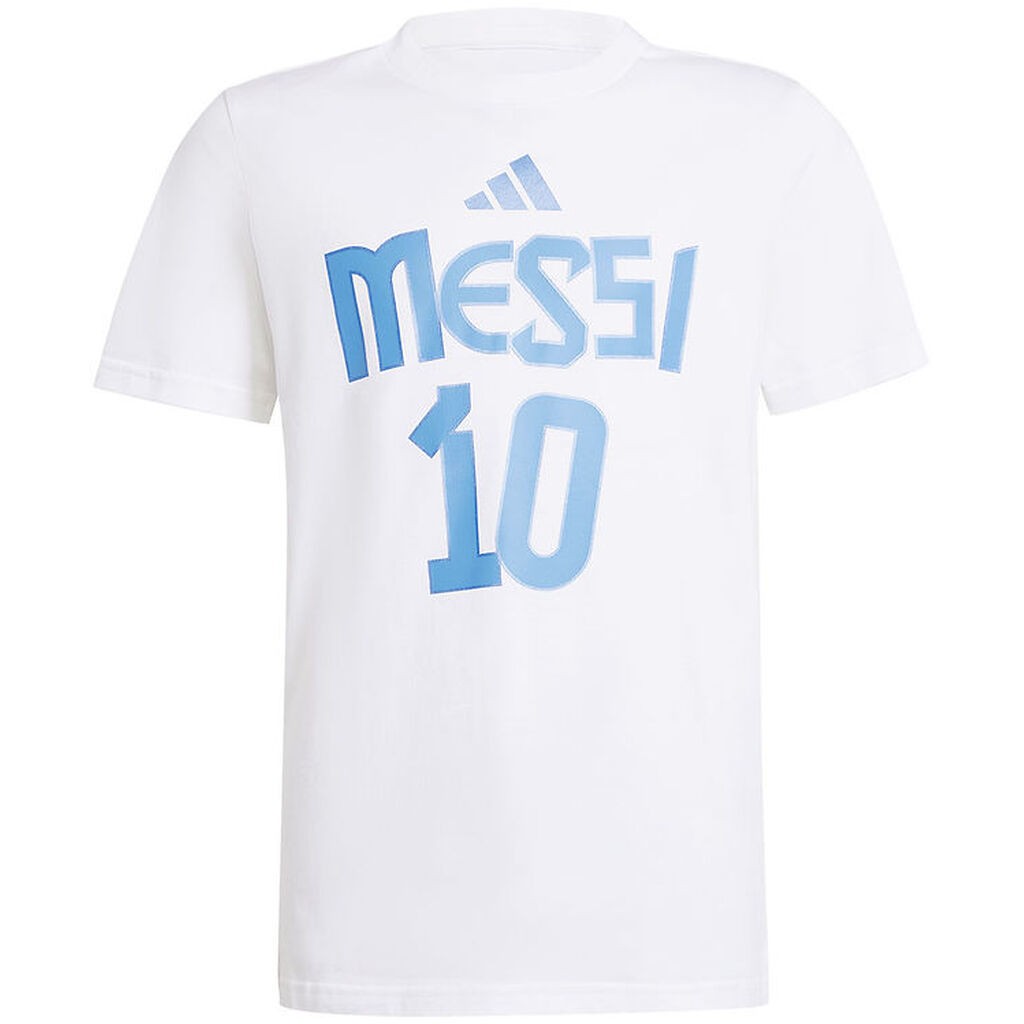 adidas Performance T-shirt - Y Messi N&N G T - Hvid m. Print