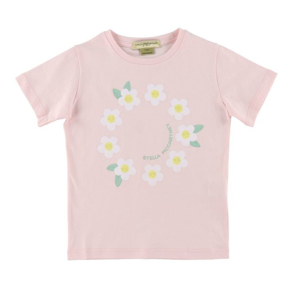 Stella McCartney Kids T-shirt - Rosa m. Blomster