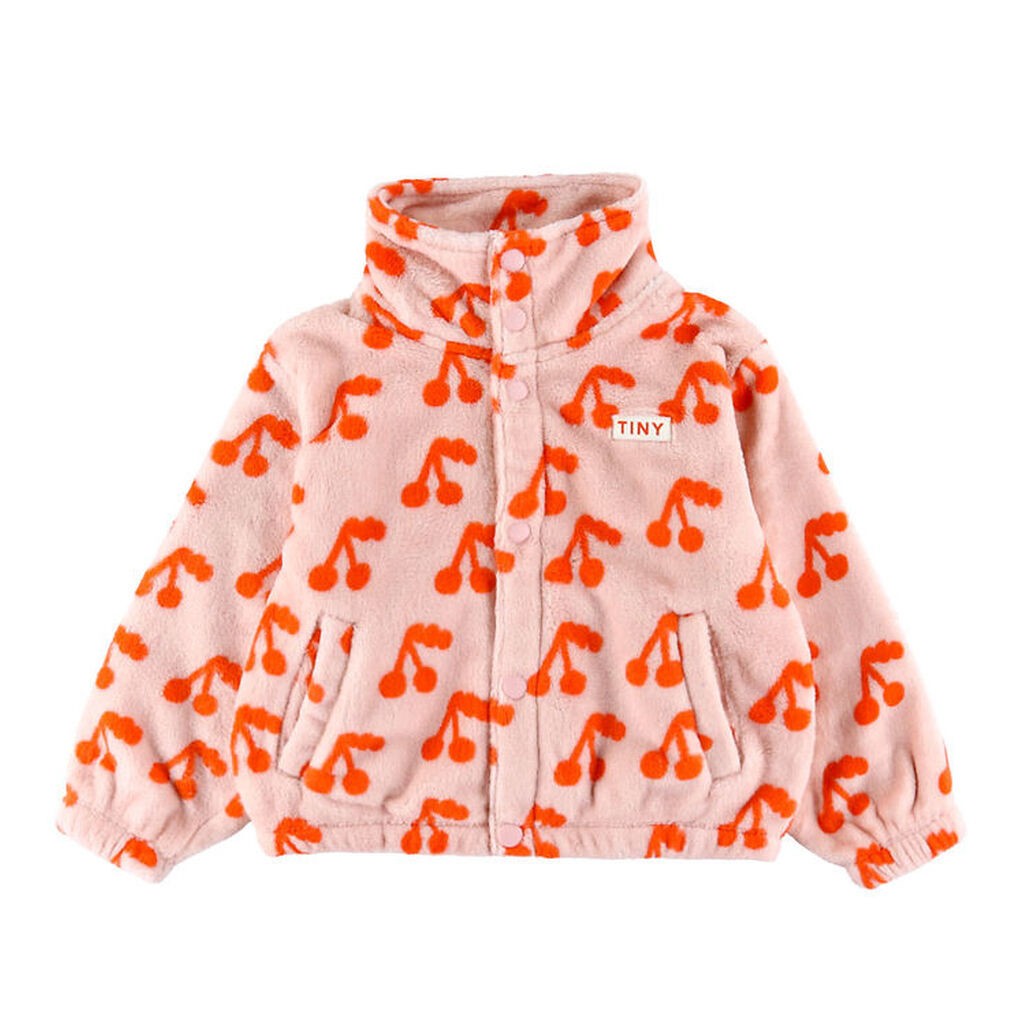 Tiny Cottons Fleecejakke - Cherries - Wild Rose