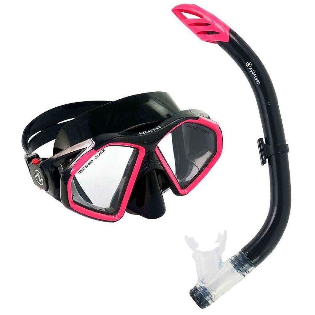 Aqua Lung Snorkelsæt - Adult - Combo Hawkeye/Pike - Sort/Pink