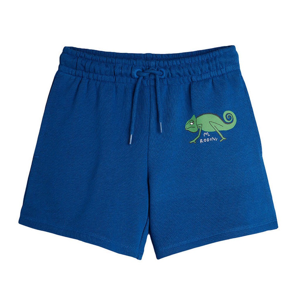Mini Rodini Sweatshorts - Lizard - Blå