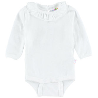 Joha Body - L/Æ - Hvid m. Flæsekrave