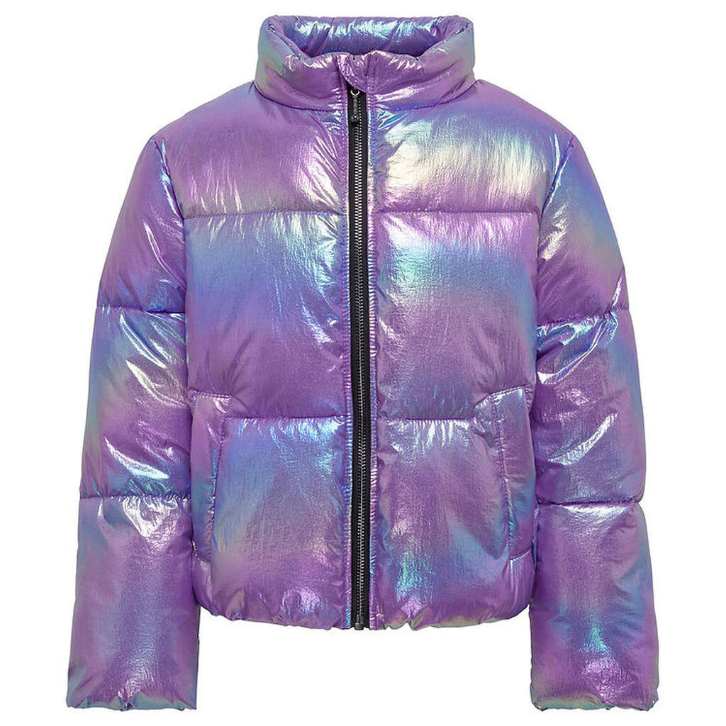 Kids Only Dynejakke - KogCeline - Purple Opulence/Metallic