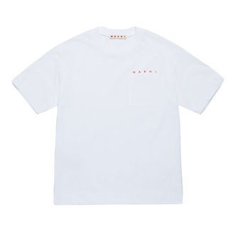 Marni T-shirt - Hvid m. Lomme