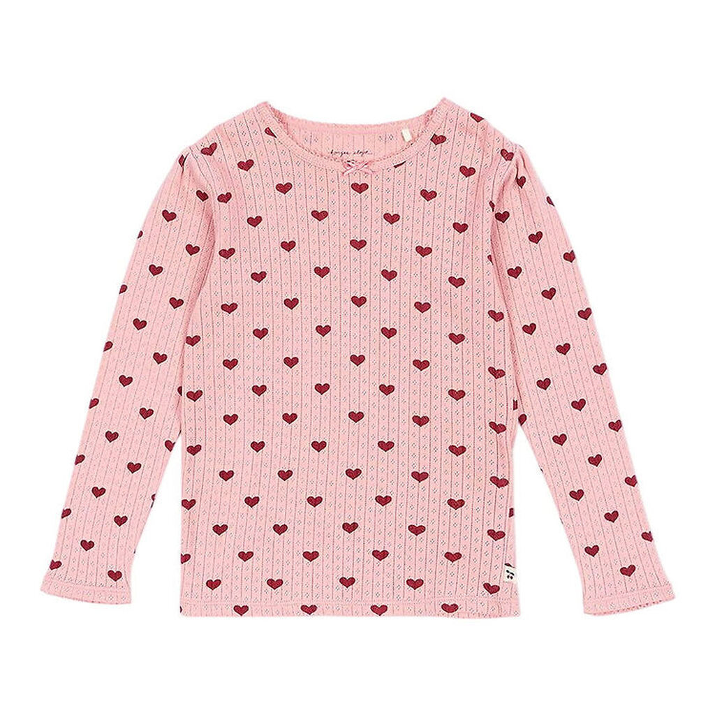 Konges Sløjd Bluse - Minnie - Amour Rouge m. Hulmønster