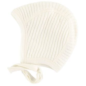 Joha Strik Babyhjelm - BabyUld - Råhvid
