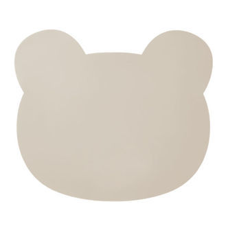 Liewood Dækkeserviet - Aura Bear - Silikone - Sandy