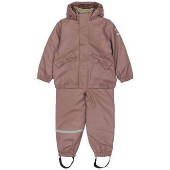 Mikk-Line Regntøj m. Termo/Seler - PU - Twilight Mauve m. Kanin