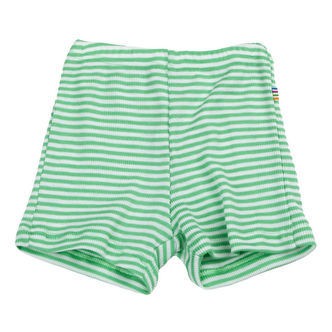 Joha Shorts - Rib - Uld/Silke - Off White/Grøn