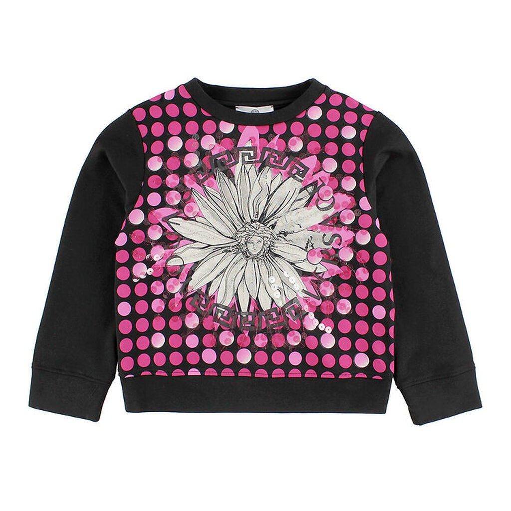 Young Versace Sweatshirt - Sort m. Pink/Medusa