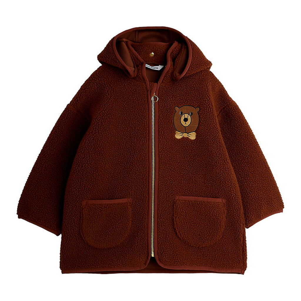 Mini Rodini Fleecejakke - Bear - Brun