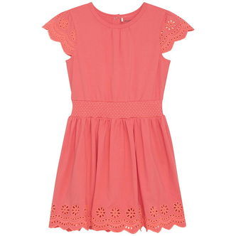 Minymo Kjole - Calypso Coral m. Broderi Anglaise
