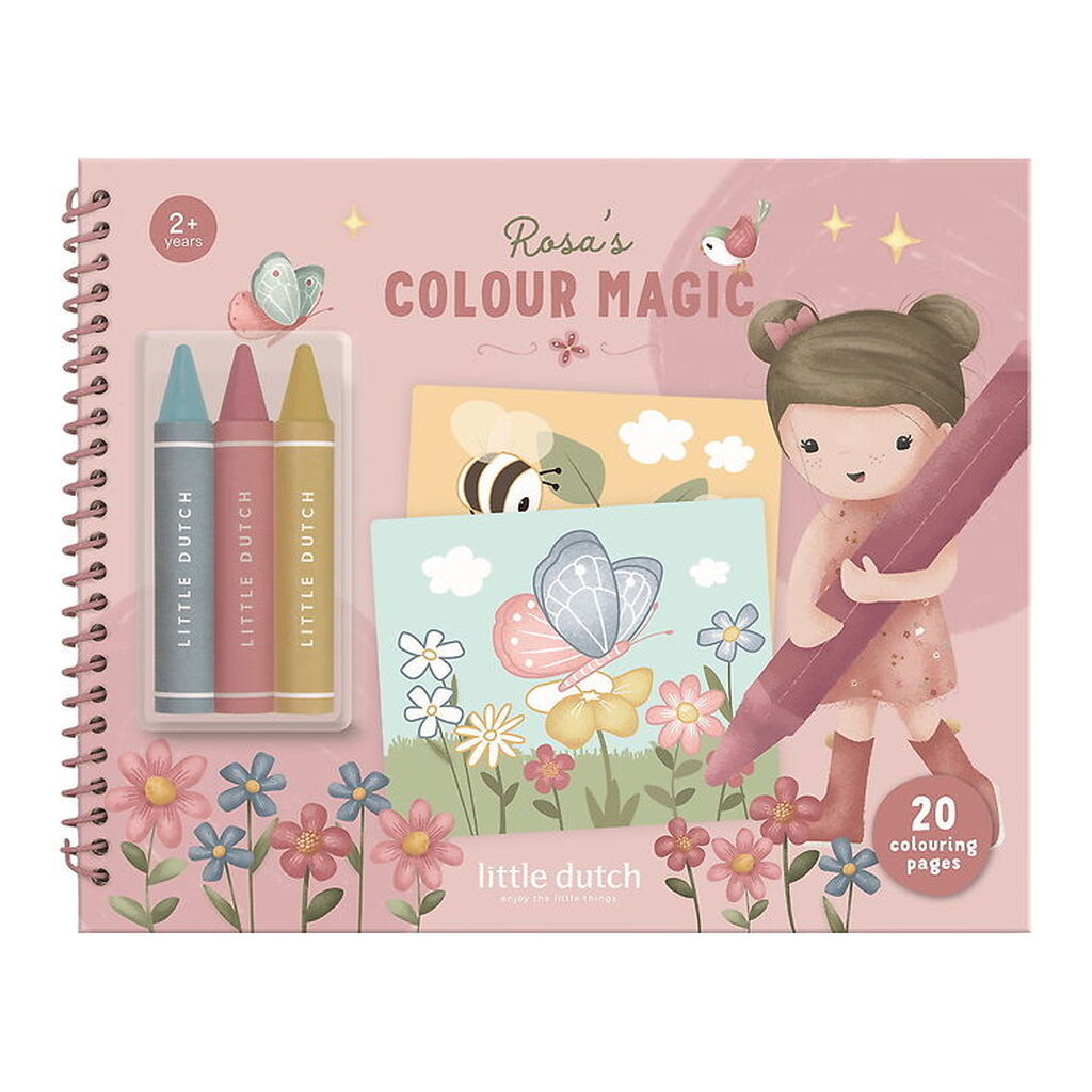 Litttle Dutch Malebog - Rosa