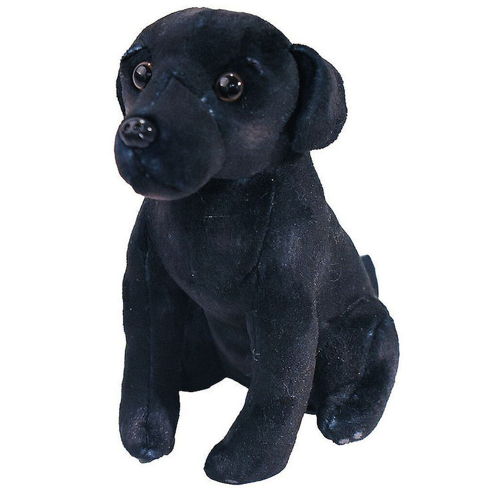 Wild Republic Bamse m. Lyd - Rescue Dogs - 12x17 - Sort Labrador