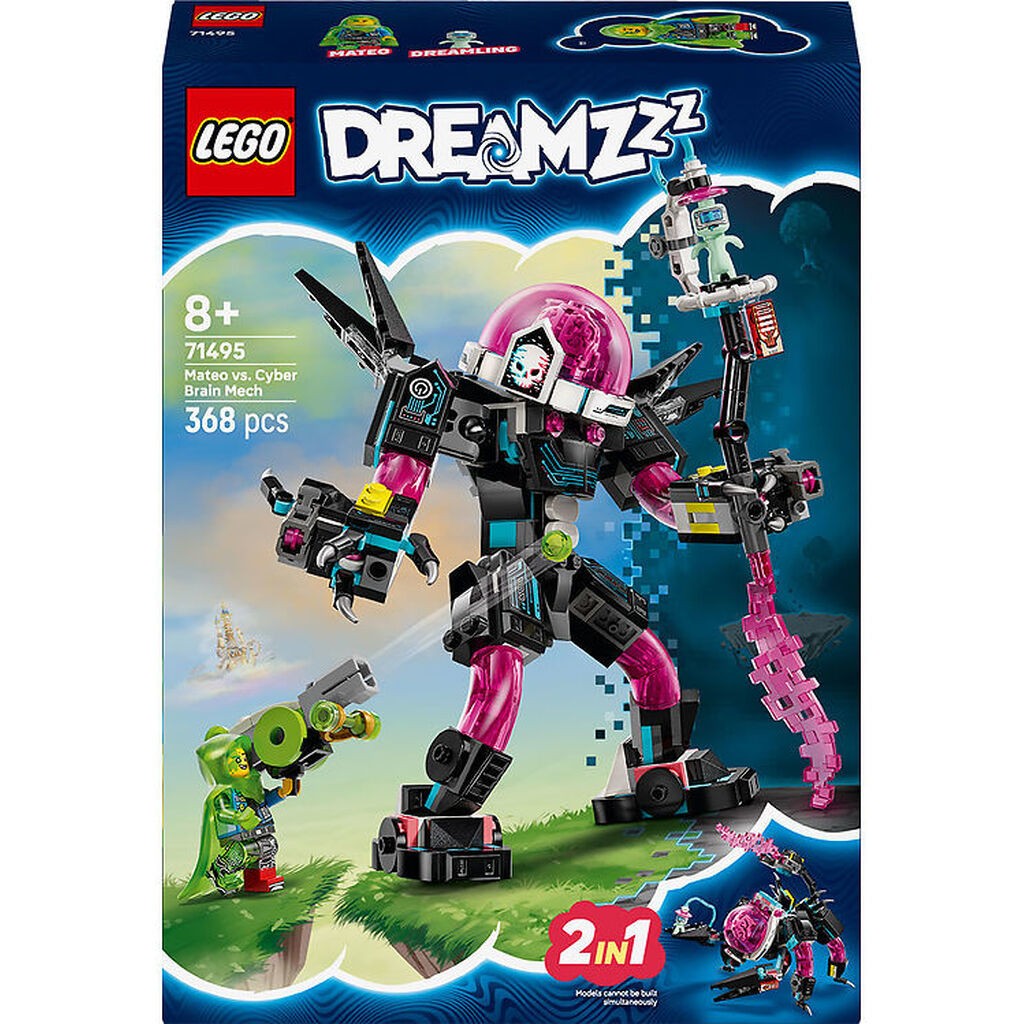 LEGOÂ® DREAMZzz - Mateo mod cyberhjerne-mech 71495 - 368 Dele