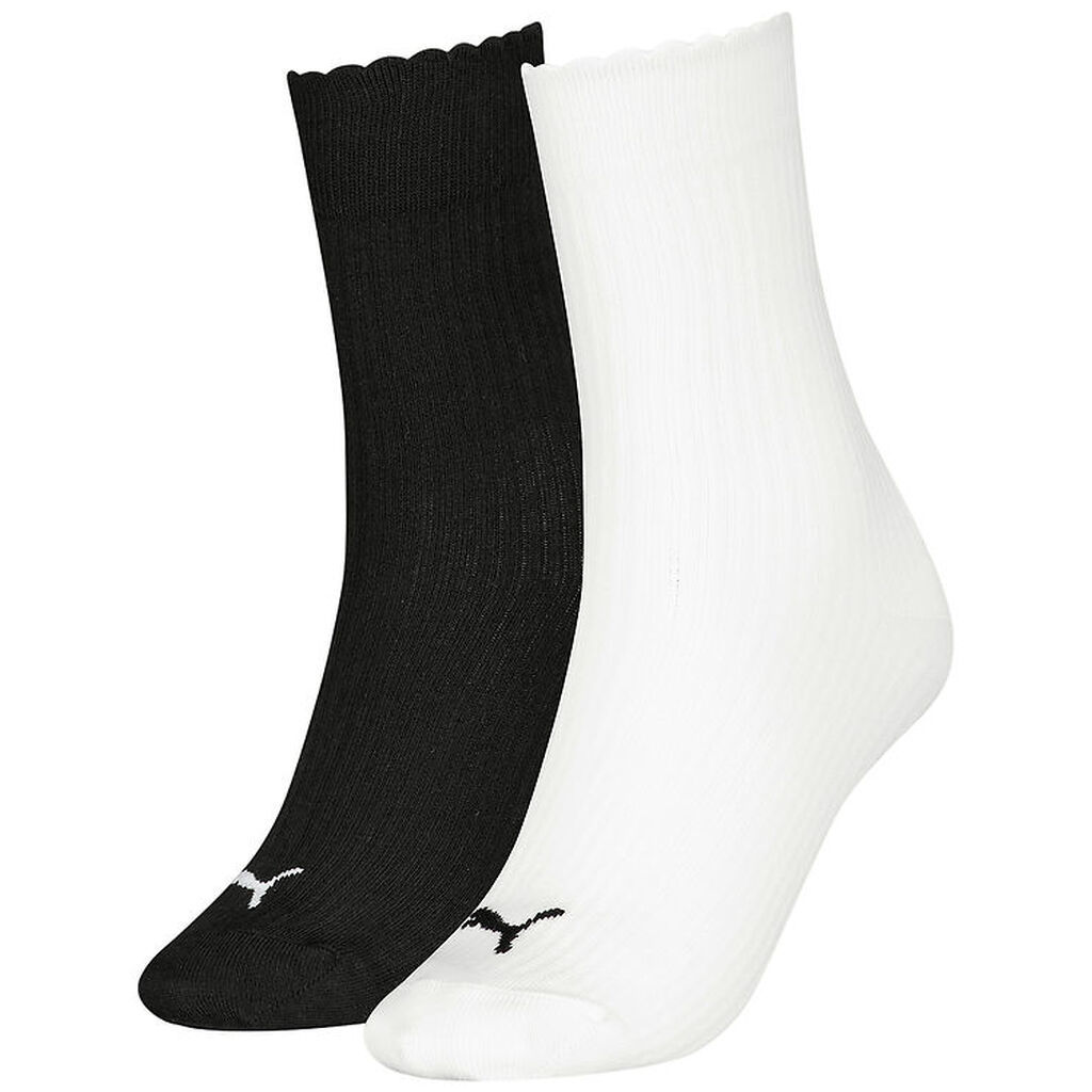 Puma Strømper - 2-pak - Hvid/Sort