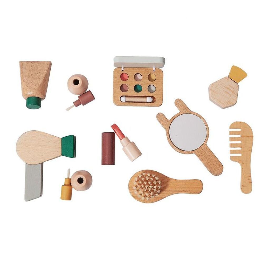 Petit Monkey Makeupsæt - 10 Dele - Træ