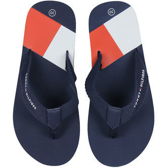 Tommy Hilfiger Klipklapper - Flag Print - Blå