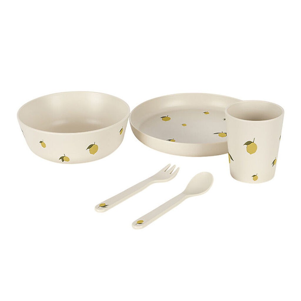 Konges Sløjd Spisesæt - 5 dele - Lemon