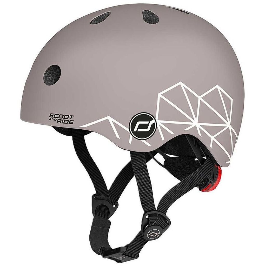 Scoot and Ride Cykelhjelm - Brown Lines