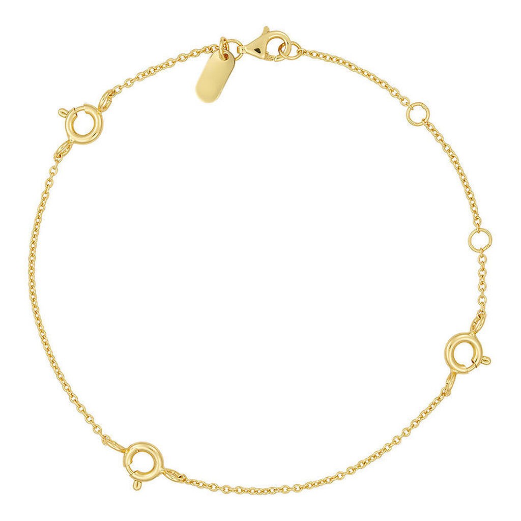 Design Letters Armbånd - Ruth Anchor Charm Lock - 18k Guldbelagt